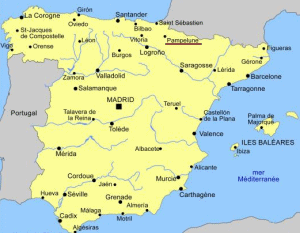 pampelune carte espagne