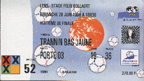 Ticket huitième de finale