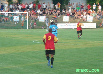 Cousin lors de Lens - Rennes en amical